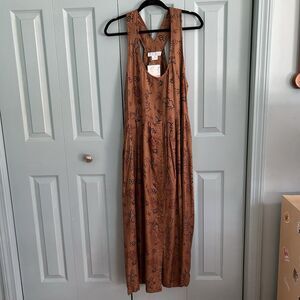 New Aura Womens Artsy Boho Western Maxi Dress Medium Sleeveless Vintage Y2K